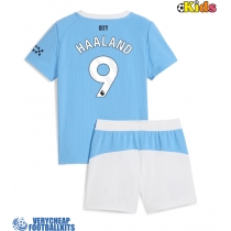 Manchester City Erling Haaland #9 Replica Home Minikit 2025-26 Short Sleeve (+ pants)
